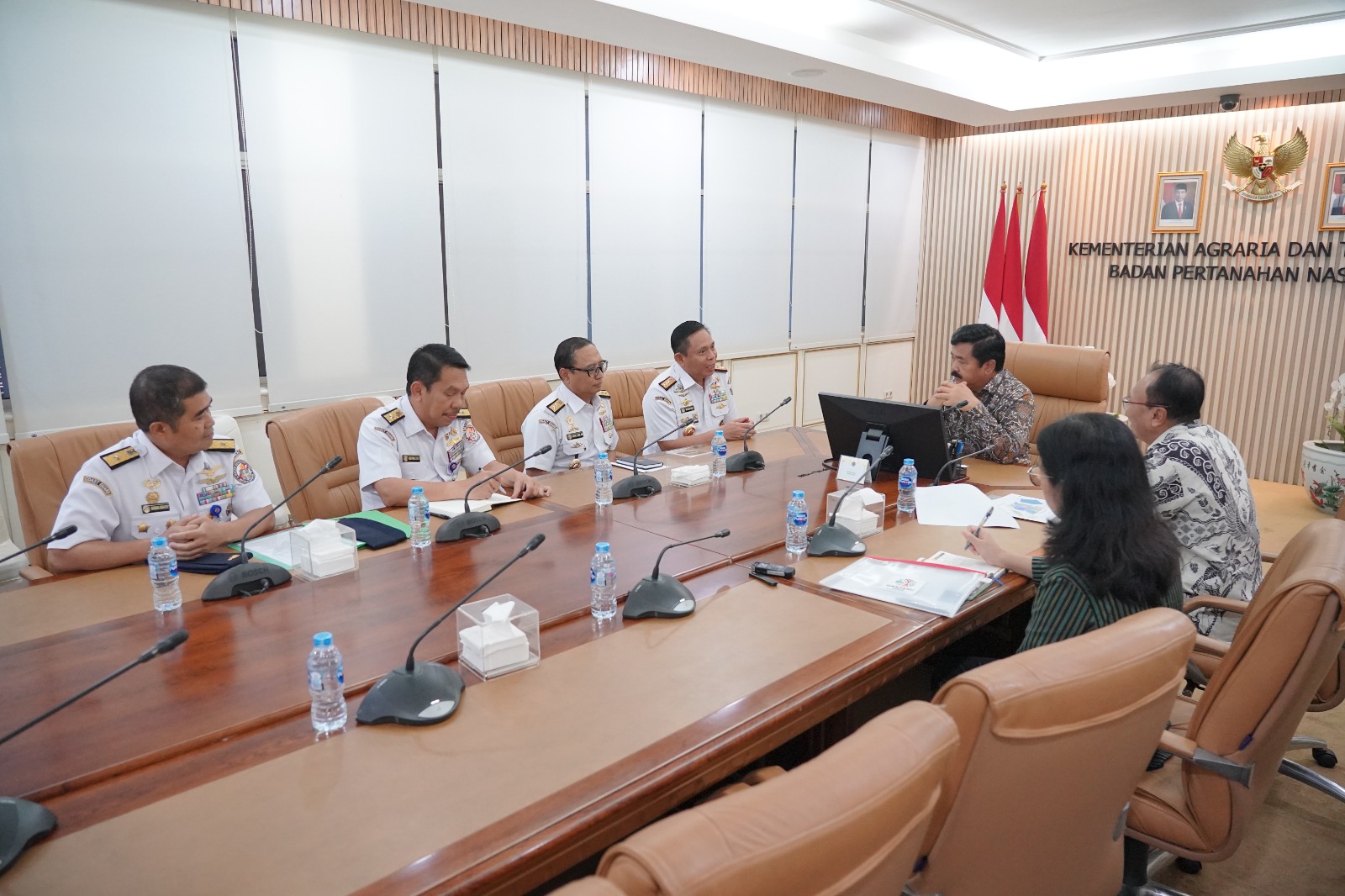 Bahas Lahan Di IKN Kepala Bakamla RI Courtesy Call Menteri ATR BPN