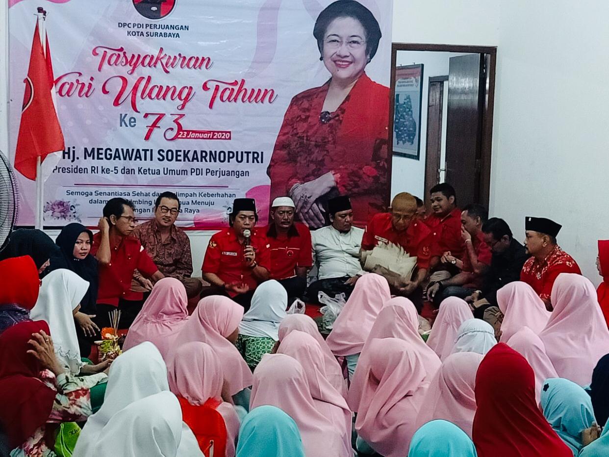 Syukuran Dan Doa Bersama PDIP Surabaya Dengan Anak Yatim Di Ulang Tahun ...