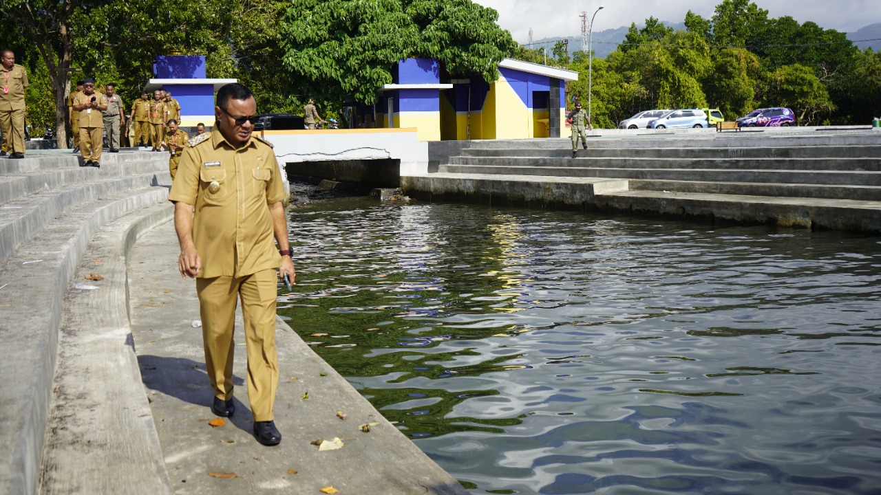 Wakil Walikota Muhammad Sinen Tinjau Langsunh Lokasi Sail Tidore 2022