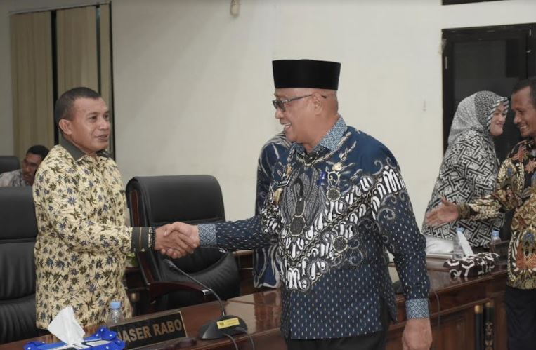 Ali Ibrahim Hadiri Paripurna Penyampaian Pandangan Fraksi Raperda APBD Kota Tidore 2023