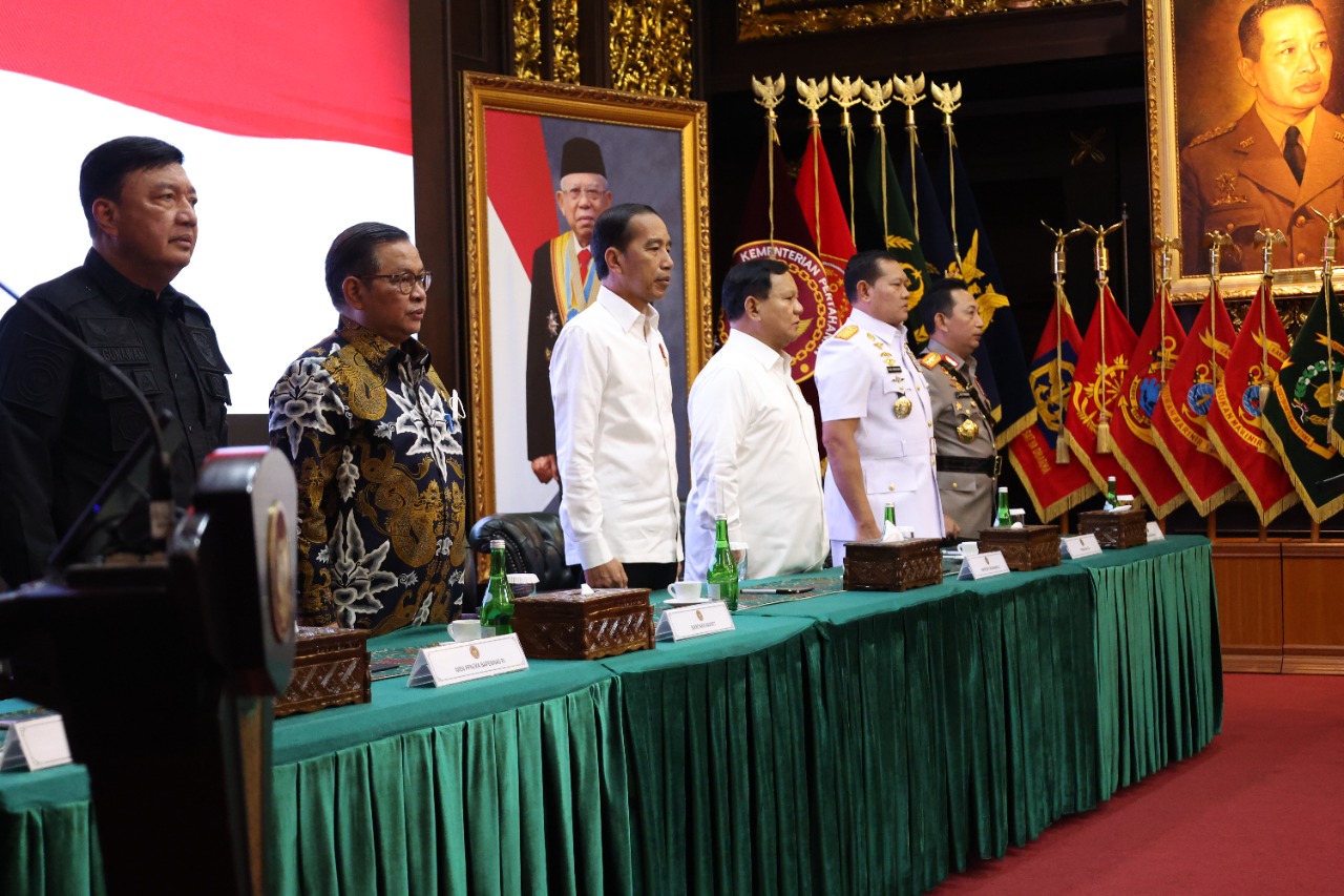 Panglima TNI Hadiri Rapim Kemhan RI Bersama Presiden Jokowi