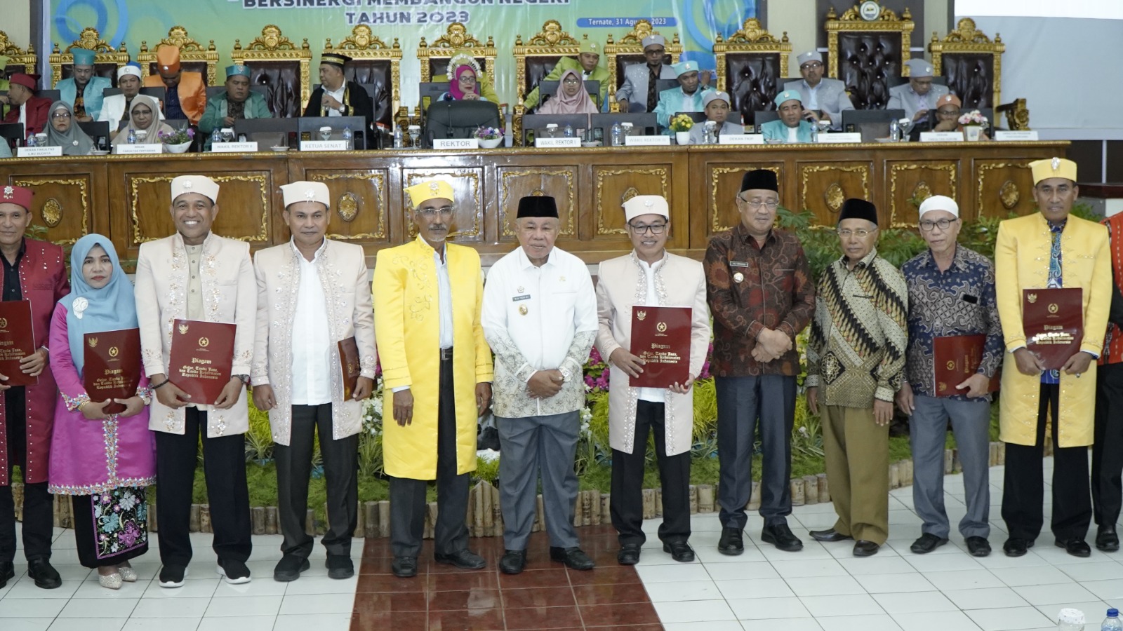 Walikota Kota Tidore Ali Ibrahim Hadiri Rapat Terbuka Dies Natalis Ke-59 Unkhair