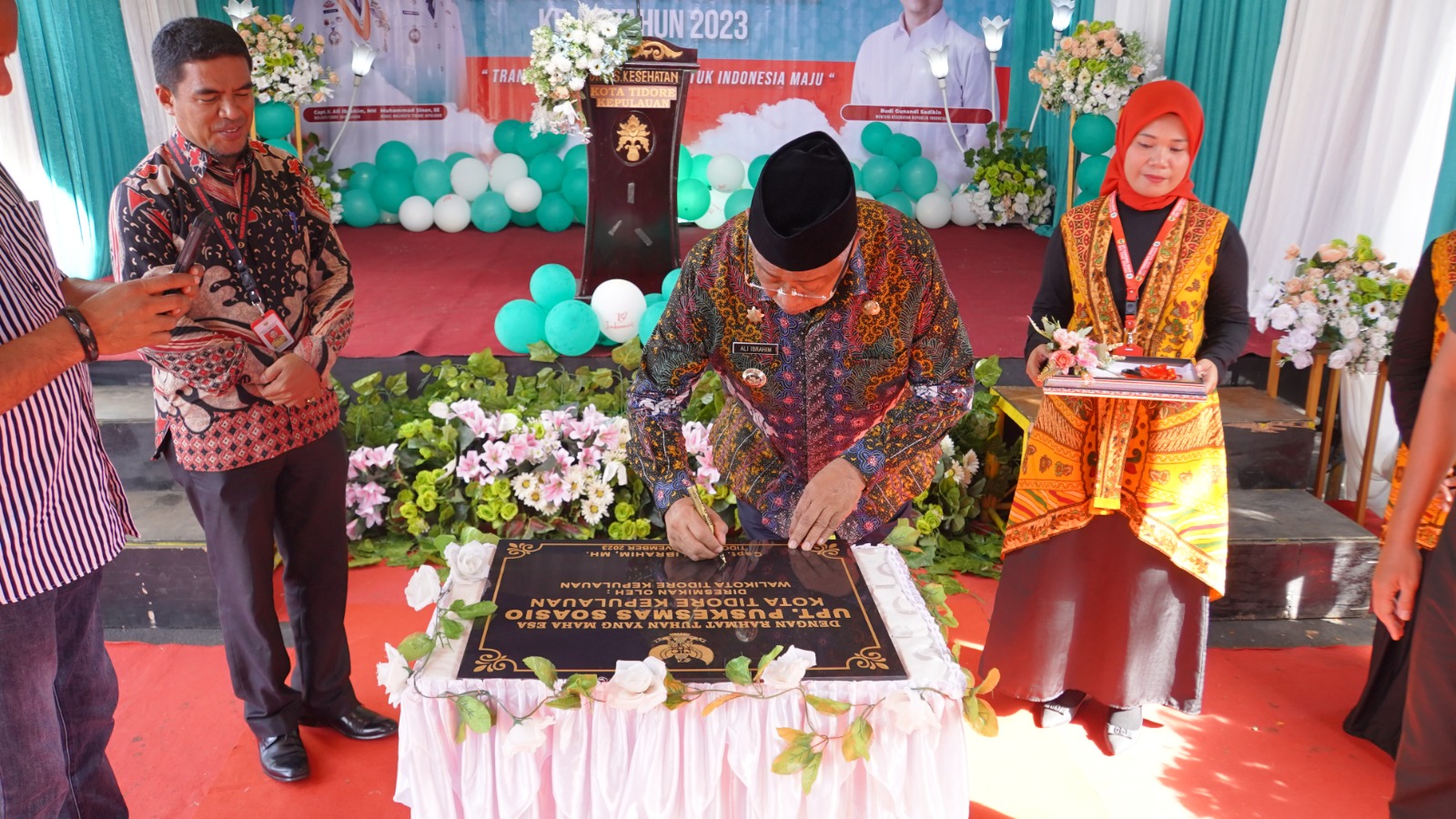 Peringatan HKN di Kota Tidore dibarengi dengan Peresmian Gedung Baru Puskesmas Soasio