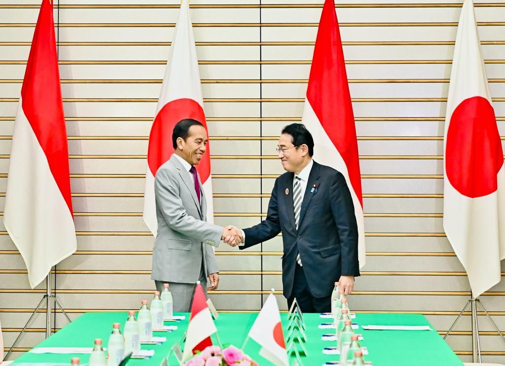 Bertemu PM Jepang, Jokowi Bahas Isu Bilateral hingga Palestina