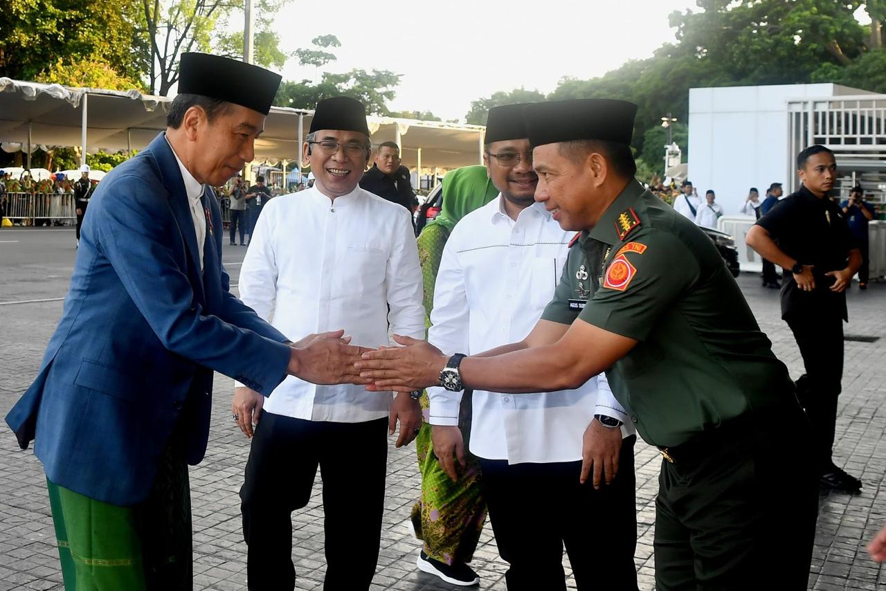 Panglima TNI Dampingi Presiden Jokowi Hadiri Harlah ke-101 Nahdlatul Ulama dan Muslimat NU ke-78