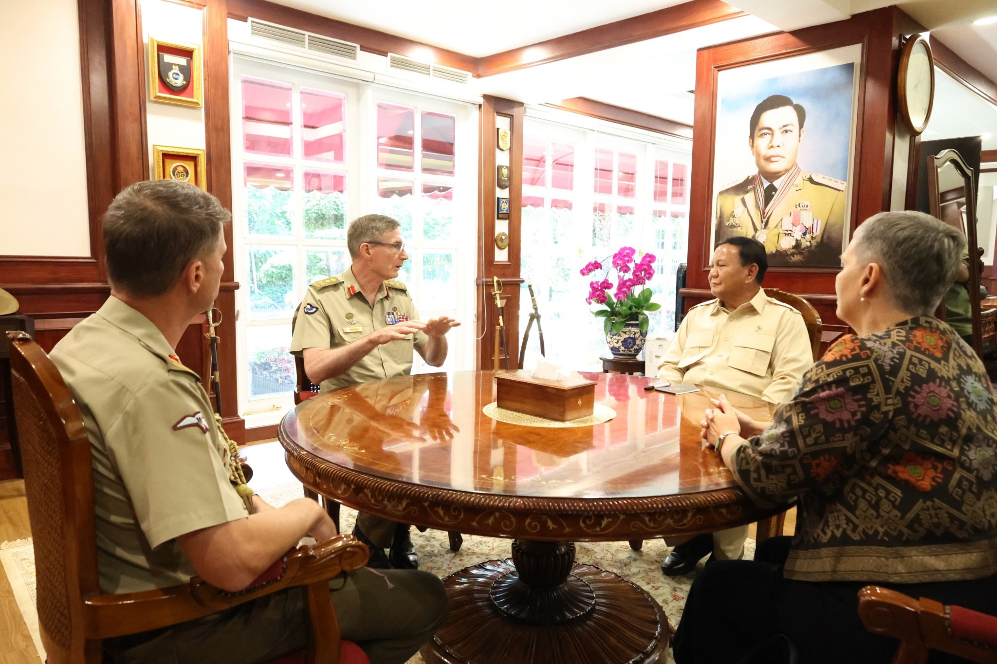 Prabowo Terima Kunjungan Panglima Angkatan Bersenjata Australia