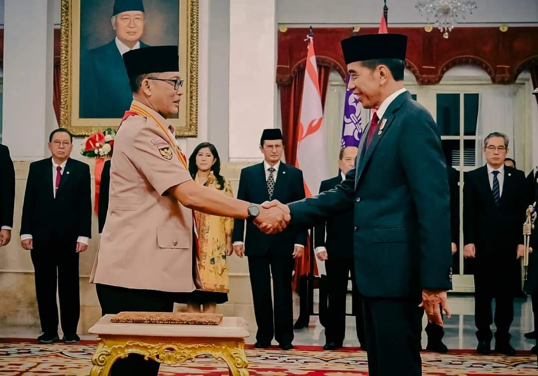 Presiden Kukuhkan Pengurus Kwarnas Pramuka 2023-2028