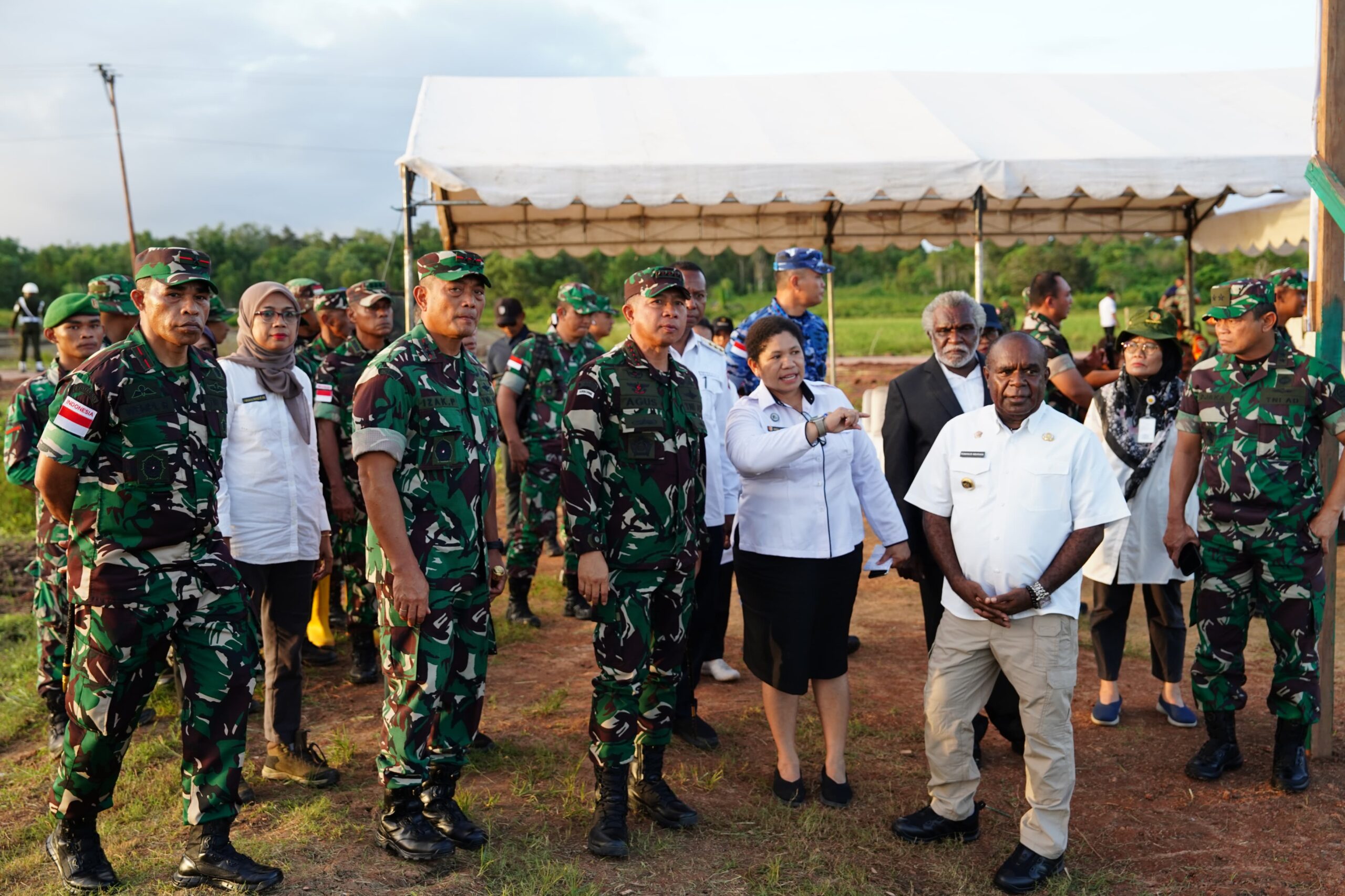 Panglima TNI Tinjau Food Estate dan Proyek Pompanisasi di Merauke