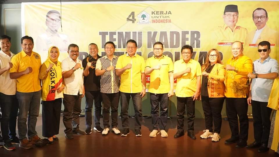 Bupati Konawe Utara Ruksamin Hadiri Temu Kader Golkar di Sultra