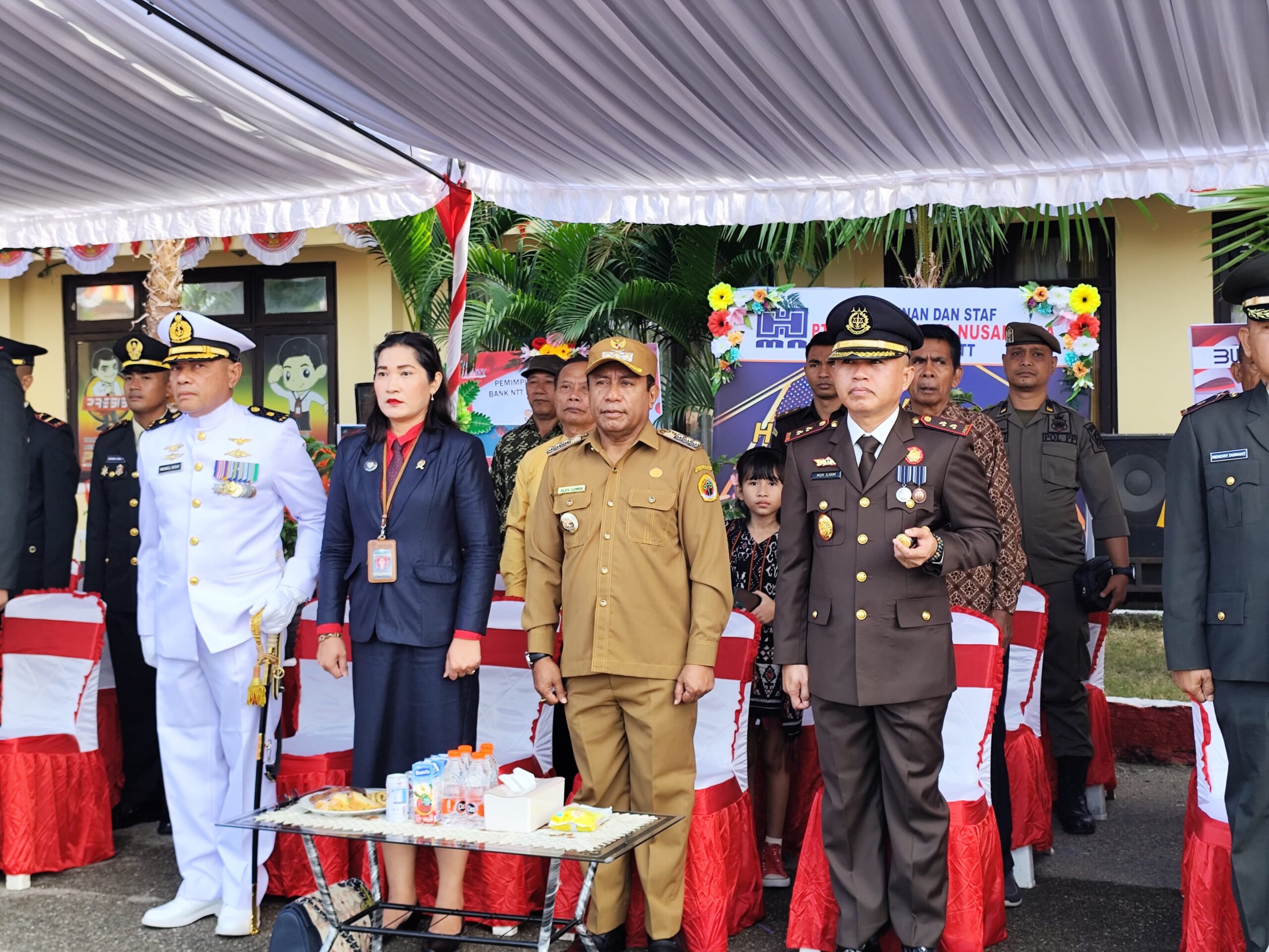 Pj Bupati Kupang Rayakan HUT Bhayangkara ke-78 di Mapolres Kupang