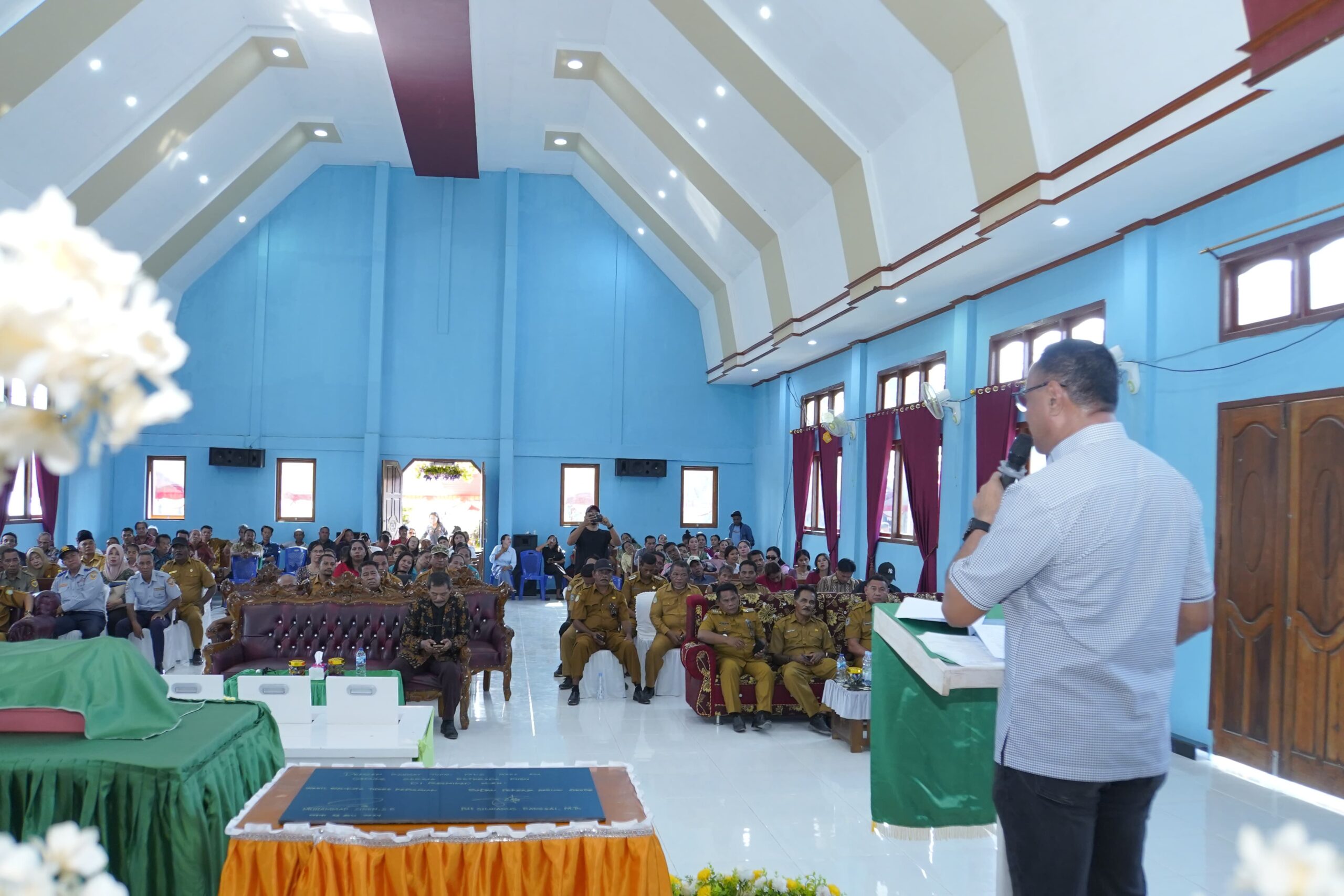 Wawali Tidore Muhammad Sinen Resmikan Gedung Gereja GMIH Bethesda di Desa Kusu