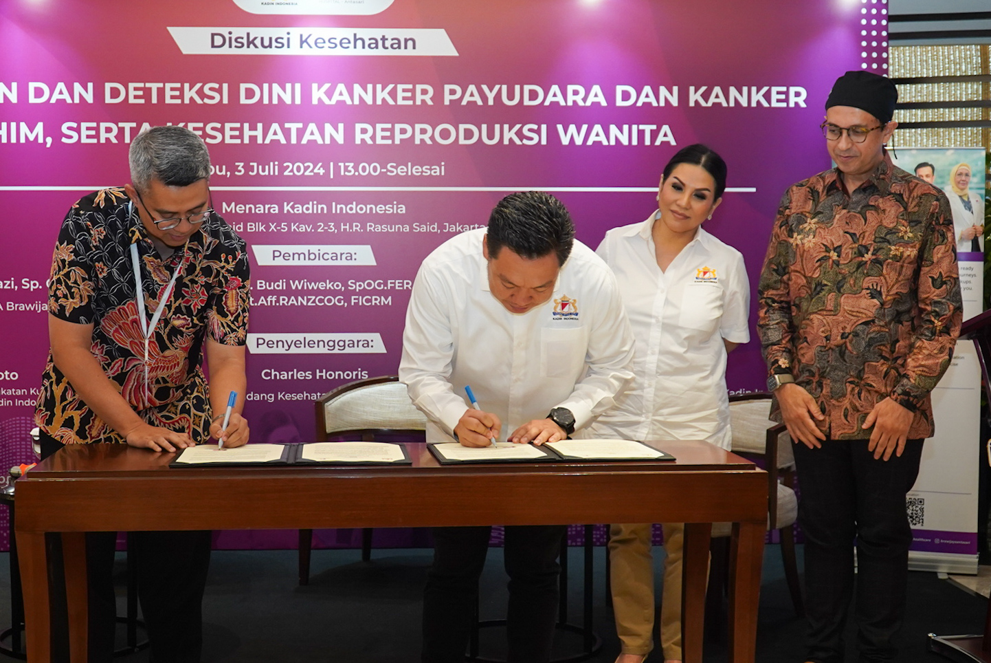 Kadin Indonesia dan Brawijaya Hospital Tandatangani MoU untuk Peningkatan Kesehatan Perempuan