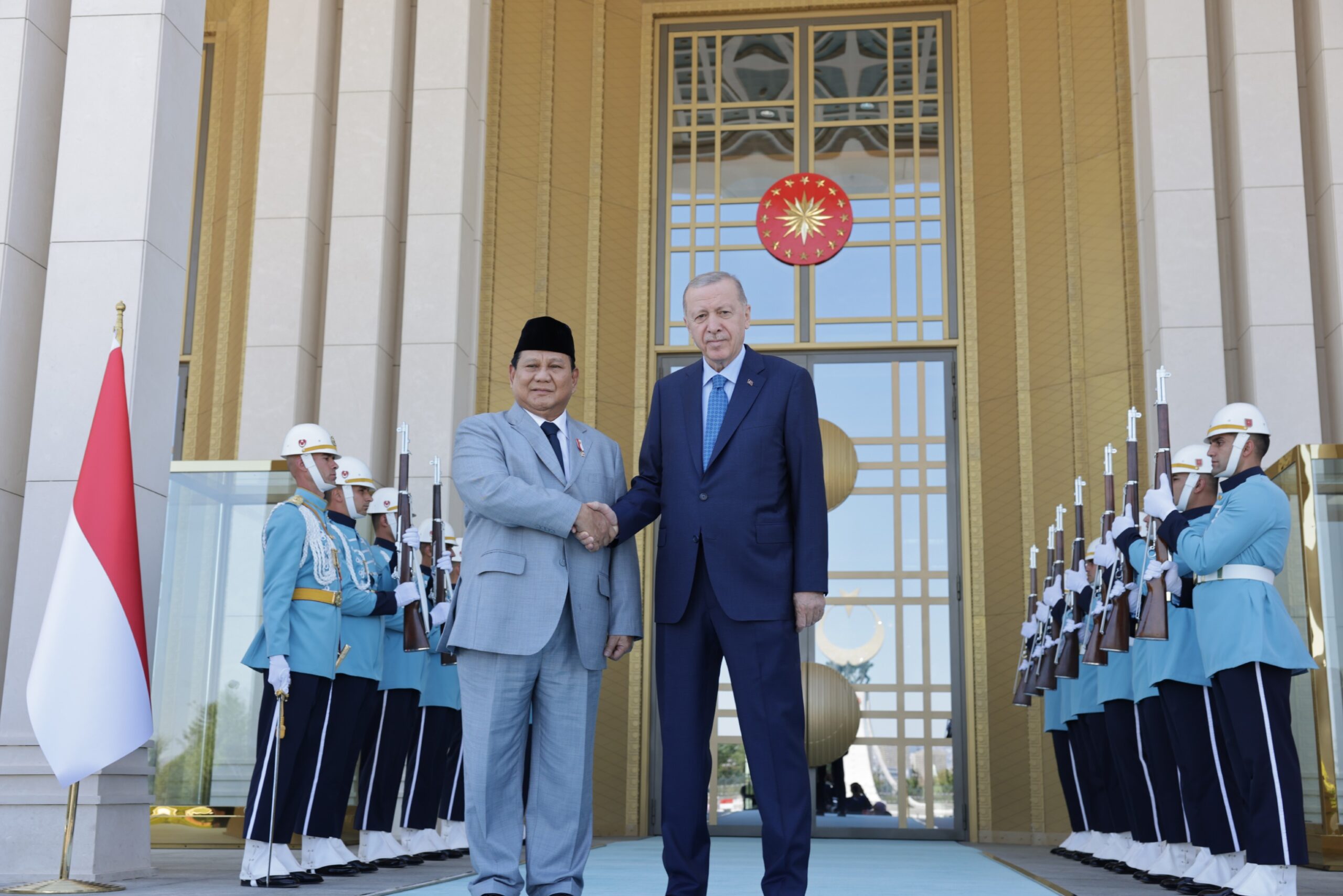 Prabowo Temui Erdogan Bahas Peningkatan Kerja Sama Pertahanan Indonesia-Turkiye