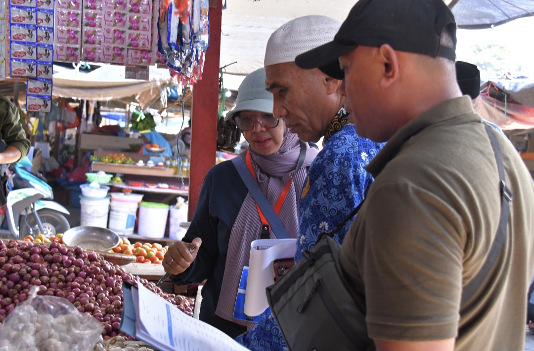 TPID Tidore Intensif Gelar Sidak Pasar Tindaklanjuti Arahan Mendagri