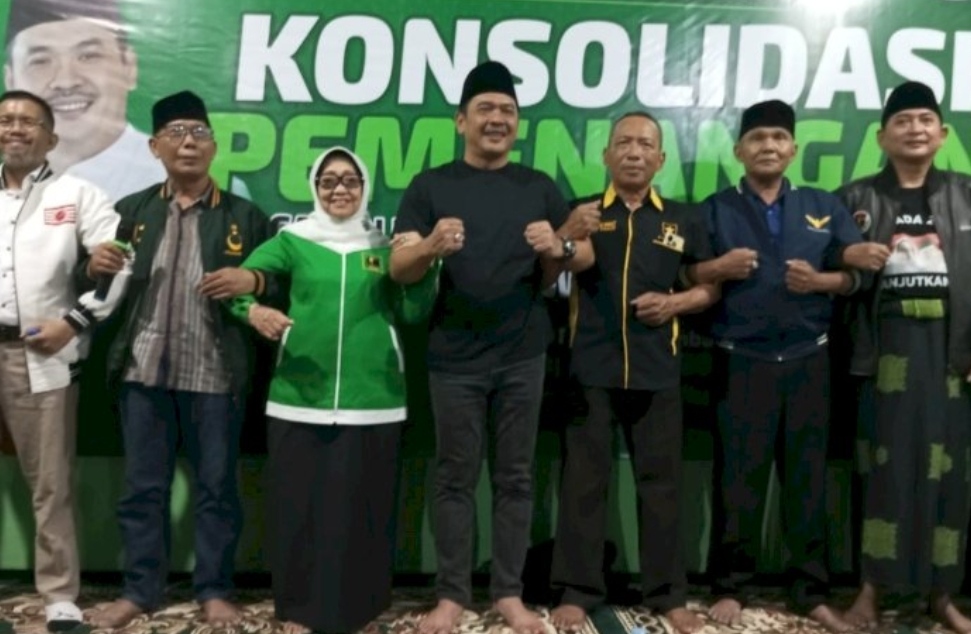 Koalisi Parpol Non Parlemen Yang Dikomandoi PBB Jombang Dukung Pasangan Mundjidah-Sumrambah di Pilkada 2024