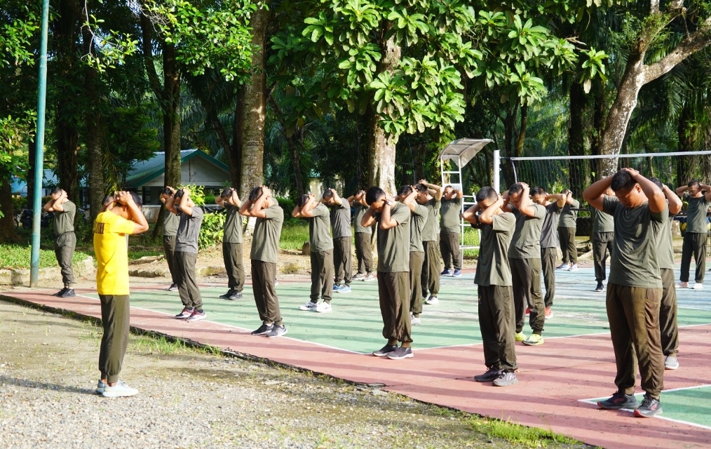 Jaga Kesehatan Tubuh, Prajurit Korem 012/TU Laksanakan Olahraga Bersama